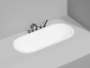 ванна из искусственного камня salini ornella axis kit 103521m 180x80х60 см, s-sense, цвет белый матовый
