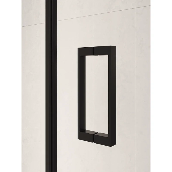 душевая дверь в нишу rgw passage pa-104-b 90 см, профиль черный, стекло прозрачное