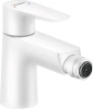Смеситель Hansgrohe Talis E 71720700 для биде, с донным клапаном, белый матовый