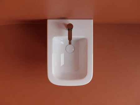 биде ceramicanova union cn4010 подвесное, белое