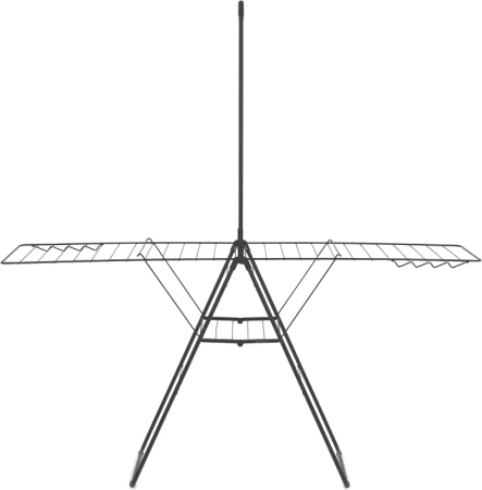 сушилка для белья brabantia hangon 403521 черная матовая, с перекладиной
