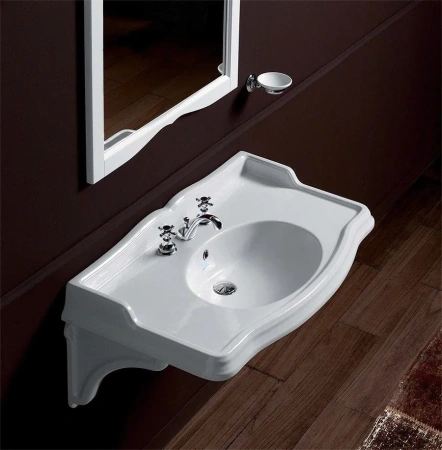 раковина simas arcade ar 864 bia 1 hole подвесная, 90x56 см, белая