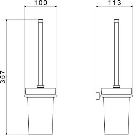 ёршик для унитаза timo torne 43061/17 золото матовое