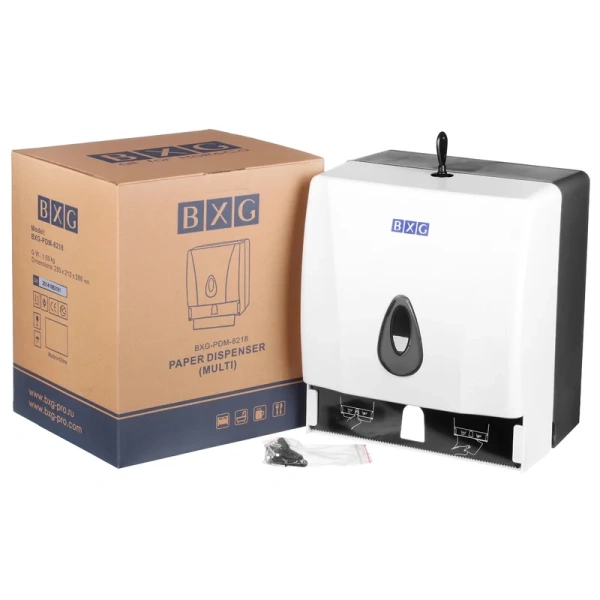 Диспенсер бумажных полотенец BXG PDM-8218 белый