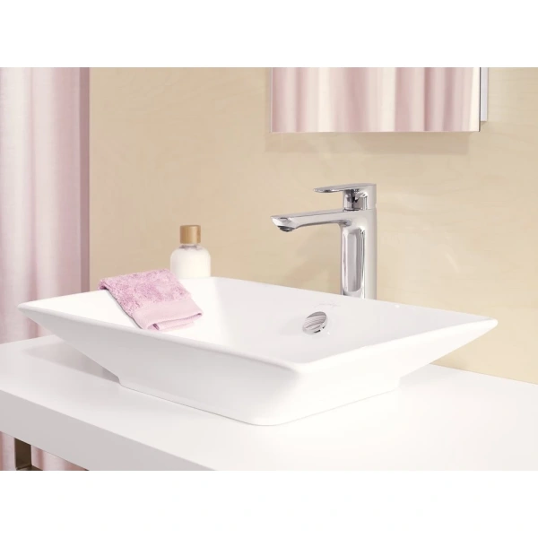 смеситель для раковины jacob delafon aleo e72298-4-cp, хром