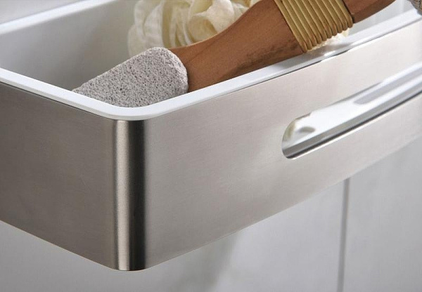 Полка корзина Art&Max AM-T-2702B-S Хром Белый