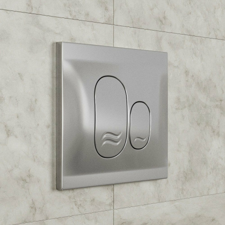 клавиша для инсталляции grossman galaxy 800.t1.01.110.110 для унитаза, пластик, хром матовый