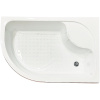 душевой уголок royal bath вк 120×80 rb8120bk-t-bl-r профиль черный, стекло прозрачное