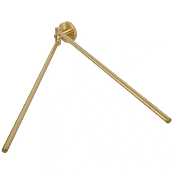 Полотенцедержатель Cezares Relax RELAX-THD-S-BORO 40,8 см, поворотный, двойной, золотой матовый