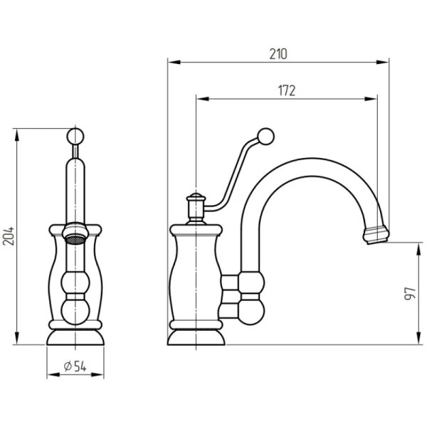 смеситель для раковины migliore vivaldi 19546 золото