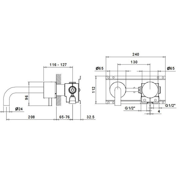 внутренняя часть fantini 17 00 a613a смесителя для раковины, 1/2''
