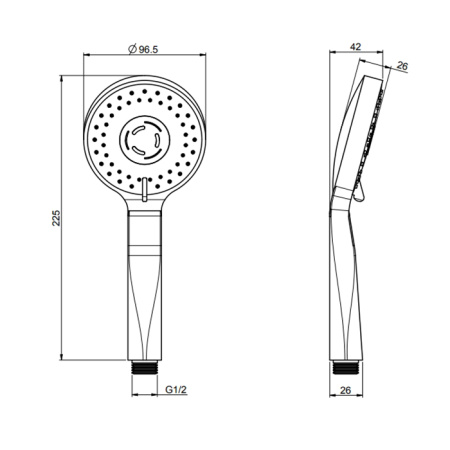ручной душ fima|carlo frattini doccette f2298or золото