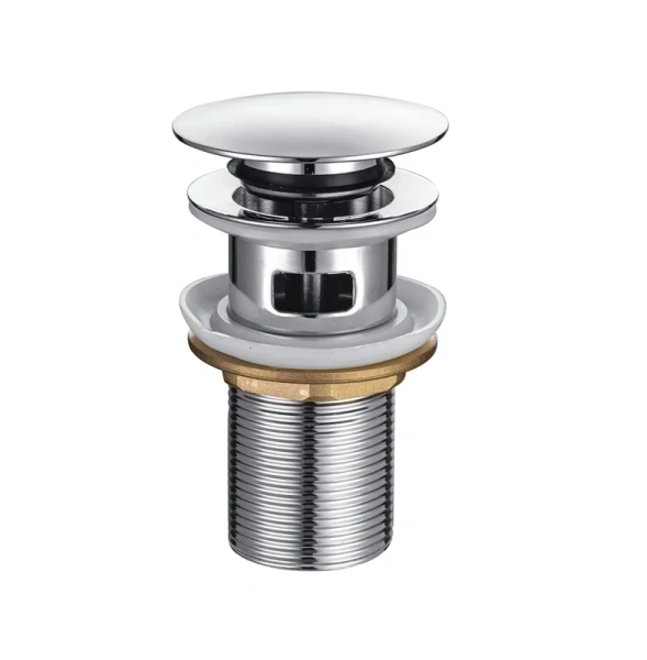 Донный клапан Splendy AA3071YORMCR для раковины, с переливом, глянцевый хром