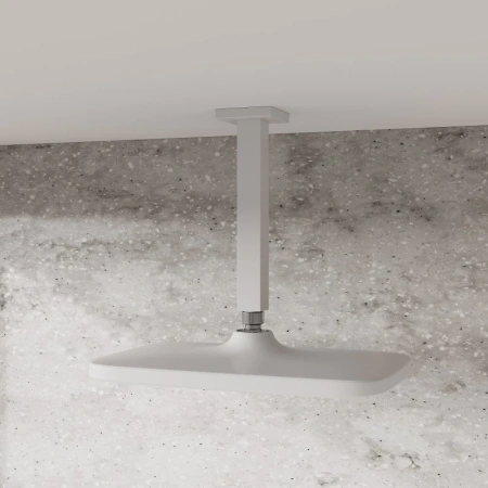 душевая насадка верхняя прямоугольная iddis esper esp25wsi64, цвет белый матовый