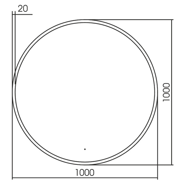 зеркало abber mond ag6204scgl-1.0 с подсветкой, бесконтактный выключатель, диммер, золото