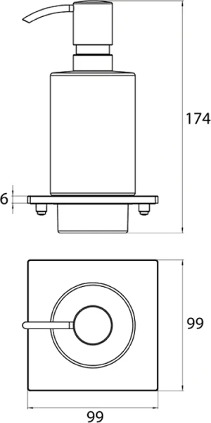 Дозатор для мыла Emco Liaison 1821 001 05 хром