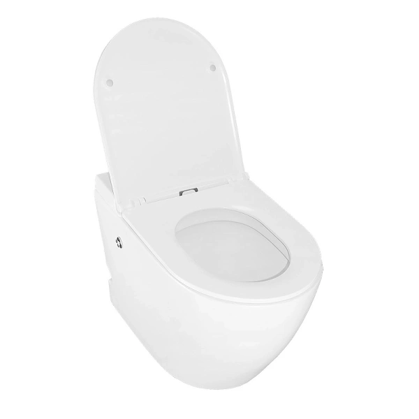 унитаз импульсный azario 360х570х450 напольный, полукруглый, быстросъемное сиденье микролифт (az102)