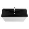 раковина belbagno 120 bb1200/455-lv-art-alr-nero черная матовая