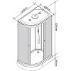 душевая кабина parly classic эконом 120x80 r ec1231r 9338 без гидромассажа