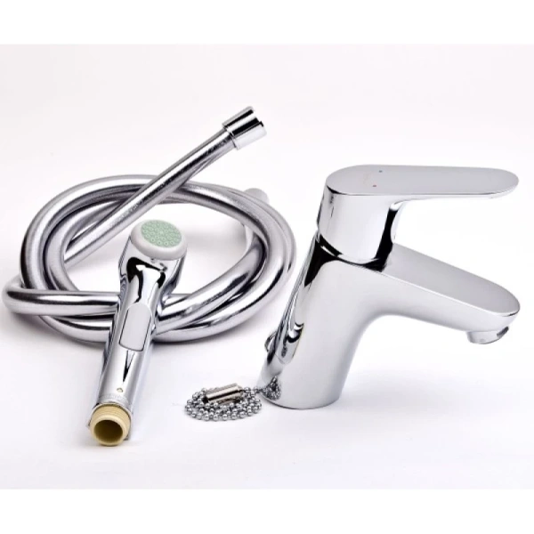 смеситель для раковины с гигиеническим душем, без донного клапана hansgrohe focus e2 31926000