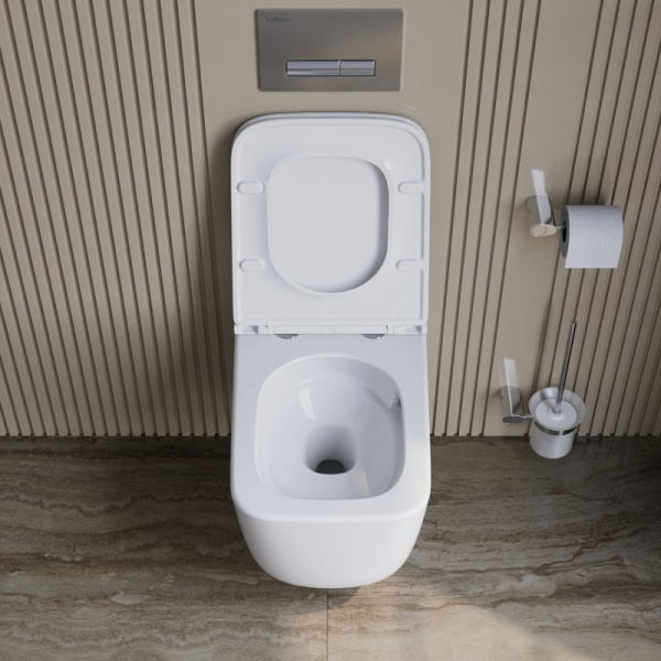 унитаз belbagno luce-tor bb076ch-tor/sc подвесной с сиденьем микролифт