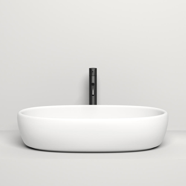 раковина накладная 70х40х15.5 cм salini luce s-stone 110721m, цвет: белый матовый