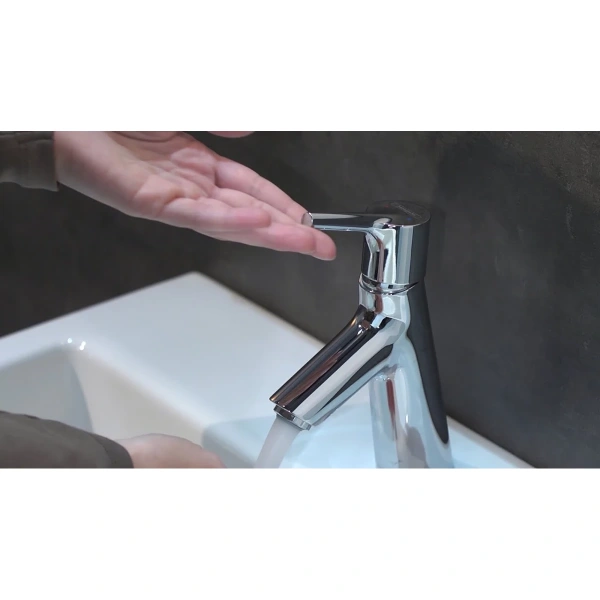 смеситель для раковины hansgrohe talis s 72013000 coolstart, с донным клапаном, хром