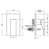 смеситель для ванны fima carlo frattini zeta f3969x2cr
