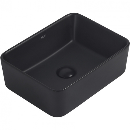 Раковина 40.5x30 см Abber Rechteck AC2213MB, черный матовый