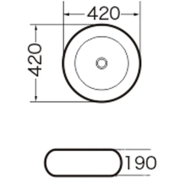 раковина-чаша grossman 42 gr-3010 белая