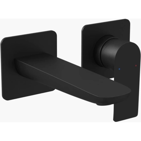 смеситель для раковины berges ventas s 076008 черный матовый