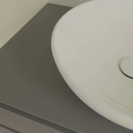 раковина villeroy & boch loop & friends 4a460001 накладная, ø42 см, альпийский белый