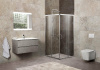 душевой уголок belbagno unique 100×100 unique-a-2-85/100-c-cr профиль хром, стекло прозрачное