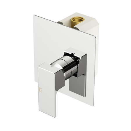 Встраеваемый однорычажный смеситель Gattoni Kubik 2530/25C0 cr цвет: хром глянцевый