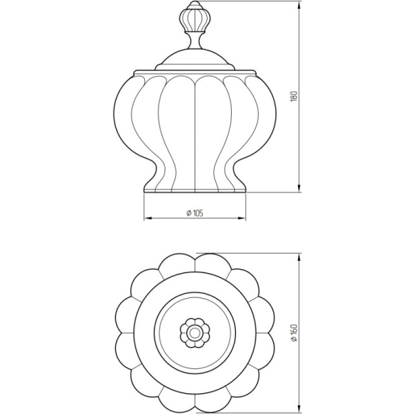 Баночка Migliore Olivia ML.OLV-60.627.BO.DO Баночка Migliore Olivia ML.OLV-60.627.BO.DO
