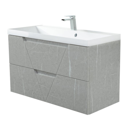 раковина belbagno 100 bb1000/450-lv-art-ast-nero черная матовая