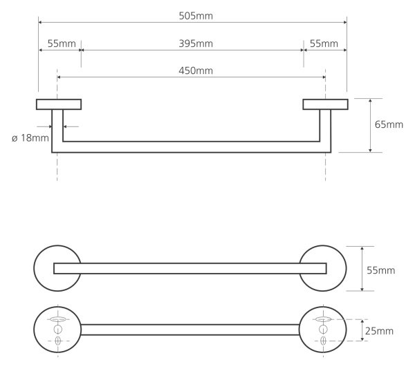 Полотенцедержатель Bemeta Omega 104204022