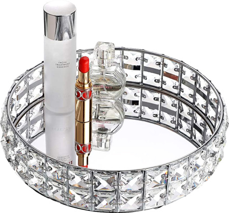 подставка для предметов kassatex crystal silver cry-rtr30-slv 30 см