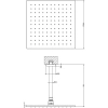 верхний душ gessi emporio 47362#149 ø300 мм, с кронштейном, цвет finox