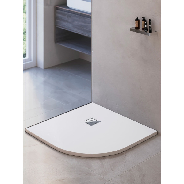душевой поддон из искусственного камня rgw str-099w 90×90 16153099-01 белый
