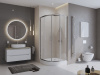 душевой уголок belbagno uno 90×90 uno-195-r-2-90-c-nero профиль черный матовый, стекло прозрачное