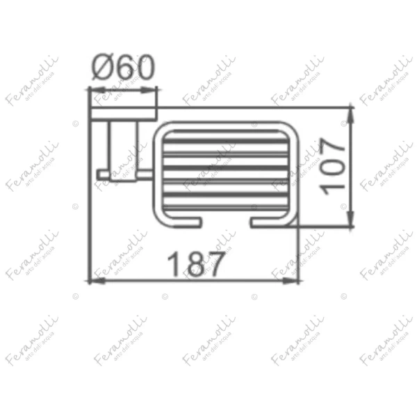 Мыльница Feramolli Lugano CL303A