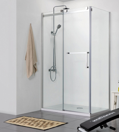 душевой уголок azario vancouver 120×80 az-nkf1131 l 800 профиль серебро стекло прозрачное