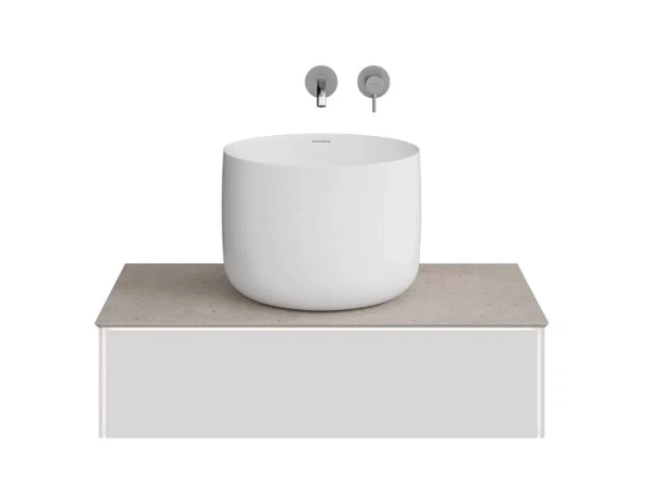 тумба под раковину kerama marazzi magica 90 подвесная, утренний серый матовый ma.90.1\mgr.m