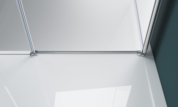 душевая дверь belbagno etna 150 etna-b-11-90+60-c-cr профиль хром стекло прозрачное