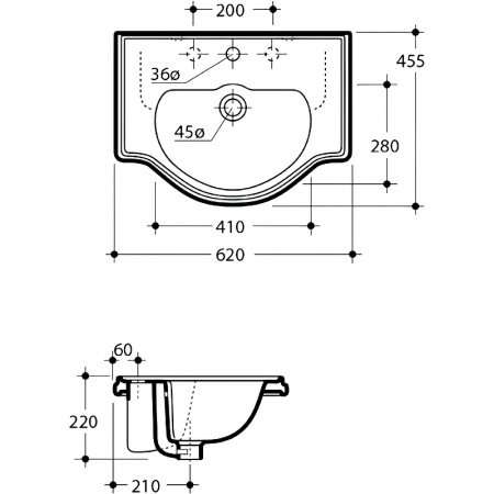 раковина подвесная migliore bella 62 20603 белая