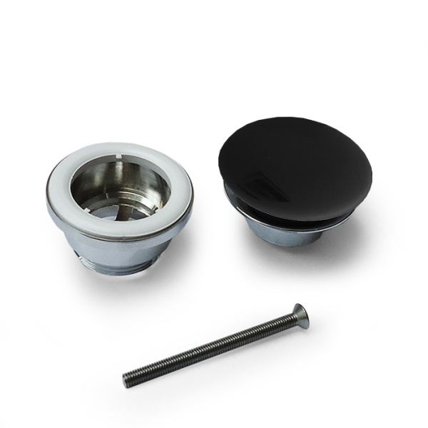 artceram донный клапан для раковин универсальный, покрытие керамика, цвет: черный