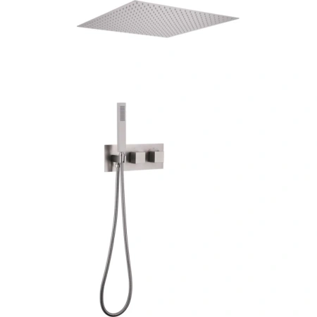Душевой комплект Abber Daheim AF8255SP 500 мм, с термостатом, сатин