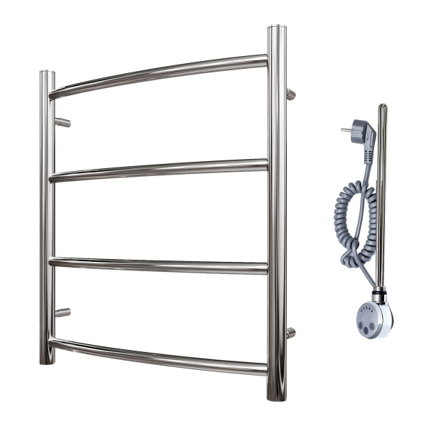 полотенцесушитель point афина п4 pn04156e электрический, левый | правый, 50x60 см, хром