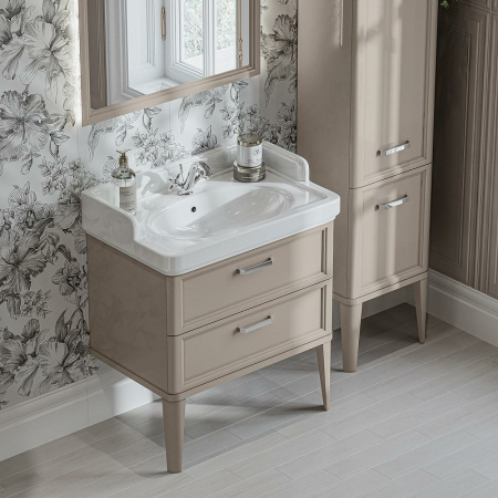 раковина kerama marazzi pompei 80 po.wb.80 белая глянцевая